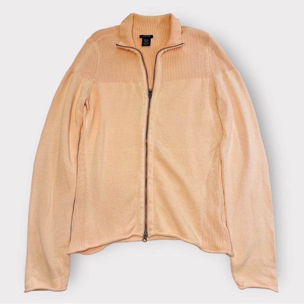 Calvin Klein Jeans Women’s Peach Zip up Sweater Size XL